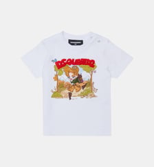 T-shirt avec logo et imprimé sur le devant Dsquared2