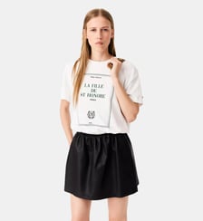 T-shirt oversize avec imprimé Maje