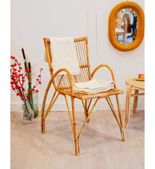 Fauteuil en rotin Ernest N°954- Produit chiné Debongout