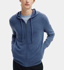 Pull à capuche zippé Bompard