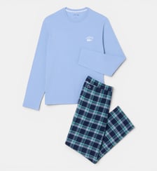 Ensemble de pyjama long en flanelle Lacoste