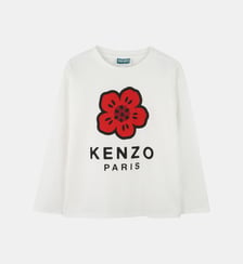 Tee-shirt à manches longues en jersey Kenzo Kids