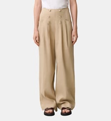 Pantalon lin à boutons Claudie Pierlot