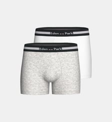 Pack 2 boxers unis en Coton Eden Park