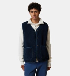 Veste en velours côtelé et sherpa Faguo