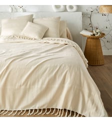 Dessus de lit frangé coton, Nedo La Redoute Interieurs
