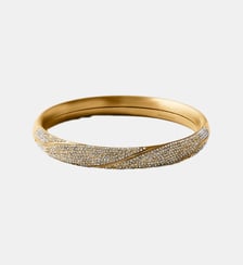 Bracelet Gimmel plaqué or jaune avec pavé en cristal Aristocrazy