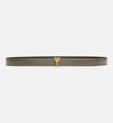 Ceinture Boucle Ami De Coeur 25Mm En Cuir Glacé unisexe AMI Paris