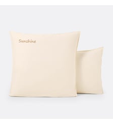 Taie d'oreiller personnalisée coton lavé La Redoute Interieurs