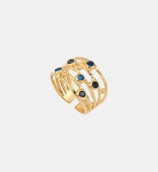 Bague verte plaquée or - drib deluxe Caroline Najman