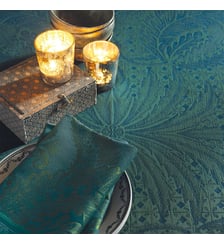 Chemin de table Isaphire iridescent antitache déperlant Garnier Thiebaut