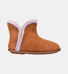 Chaussons Bottillons ultra confortables et chauds, interieur et bordure en fausse fourrure Isotoner