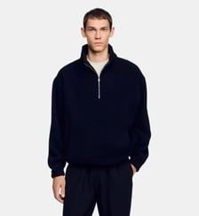 Sweatshirt col montant zippé Sandro