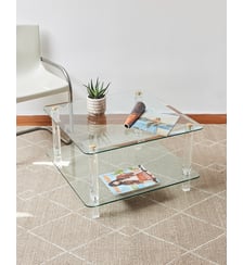 Table basse en verre Hollywood Regency Donna N°927- Produit chiné Debongout