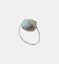 Bague, labradorite, or blanc Morganne Bello