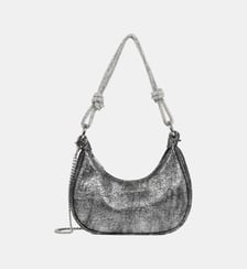 Sac demi lune Shiny Event en coton Lancaster