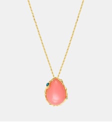 Collier pendentif Océane  doré à l'or fin - Oceane Satellite