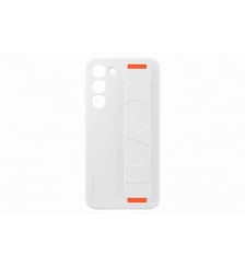 Coque S23+ Silicone avec laniere Blanc Samsung