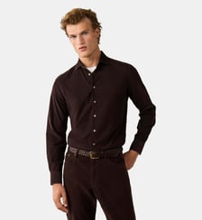 Chemise Coupe Ajustée En Velours Côtelé Fin Hackett London