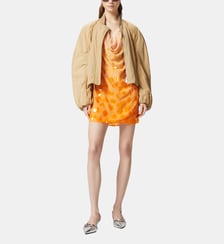 Mini-robe dos nu dégradée à paillettes Pinko