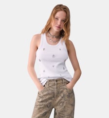 T-shirt avec décoration bijou Liu Jo