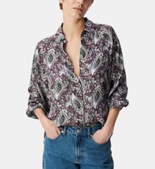 Chemise fluide imprimé cachemire Ikks