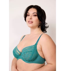 Soutien-gorge grande taille Envie avec armature Vert Maison Lejaby
