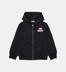 Sweat zippé avec logo Diesel Kids