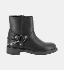 Bottines motardes en cuir de vachette Zadig&Voltaire Kids
