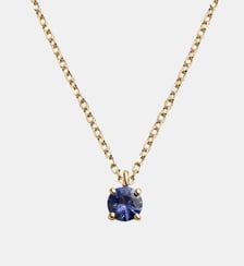 Pendentif en or jaune 9K avec saphir bleu Aristocrazy
