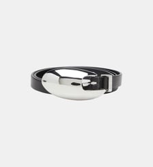 Ceinture en cuir de 1,5 cm avec boucle sculpturale Diesel