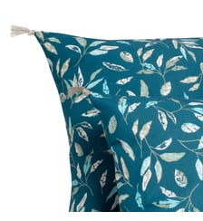 Coussin imprimé 100% coton, OMBRE VÉGÉTALE Blanc Cerise