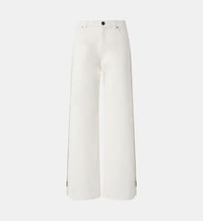 Jeans à jambes larges avec fermetures éclair latérales Pinko