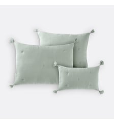 Housse de coussin matelassée gaze de coton La Redoute Interieurs