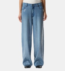 Jeans en denim entièrement recouverts de sequins Pinko