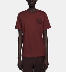 T-shirt en coton à fleur crochet Sandro