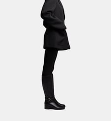 Colby - Bottes En Cuir Veau Lisse Noir Parallèle