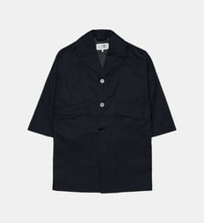 Manteau droit avec logo MM6 Maison Margiela