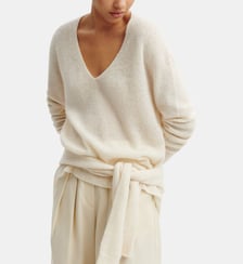 Pull col V maille plume Bompard