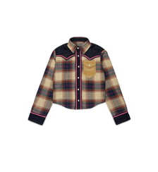 Chemise à carreaux avec logo Dsquared2