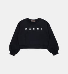 Sweat-shirt col rond avec logo Marni