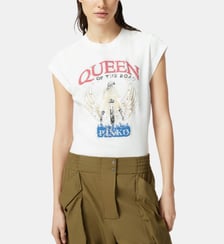 T-shirt à imprimé biker queen of the road Pinko