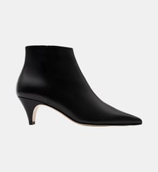 Rimo - Bottines En Cuir Lisse Noir Parallèle