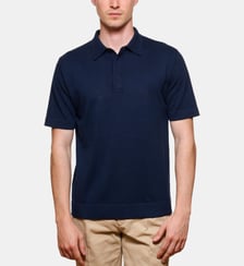 Polo marine maille jersey 100% coton Atelier Privé