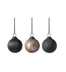 Boules de Noël en verre, 3 pcs. Villeroy & Boch