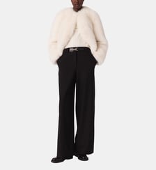 Pantalon tailleur à jambes larges Maje