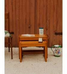 Tables gigognes en bois Barbara N°219- Produit chiné Debongout