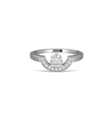 Bague Intrépide petit arc 0.5 carat pavée Loyal.e Paris