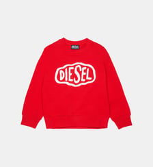 Sweat-shirt à col rond avec logo Diesel Kids