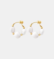 Boucles d'oreilles créoles   doré à l'or fin - Loulou Satellite